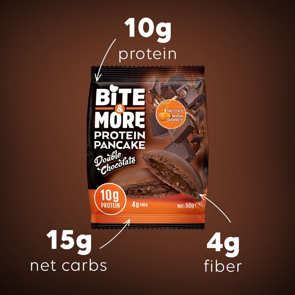 Çift Çikolatalı  Kakaolu Protein Pankek (50g)