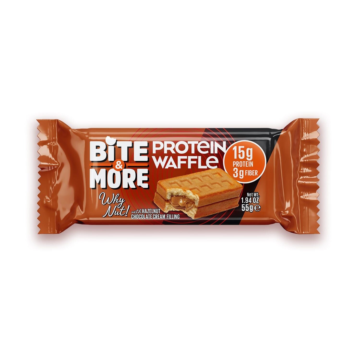 Fındık Kremalı Protein Waffle (55g)