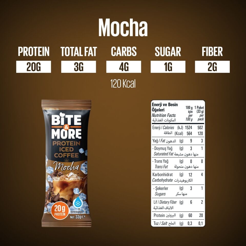 Mocha Protein Soğuk Kahve (33g x10 Adet)