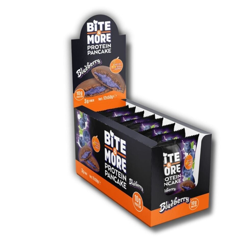 Yaban Mersinli Kakaolu Protein Pankek (50g x12 Adet)