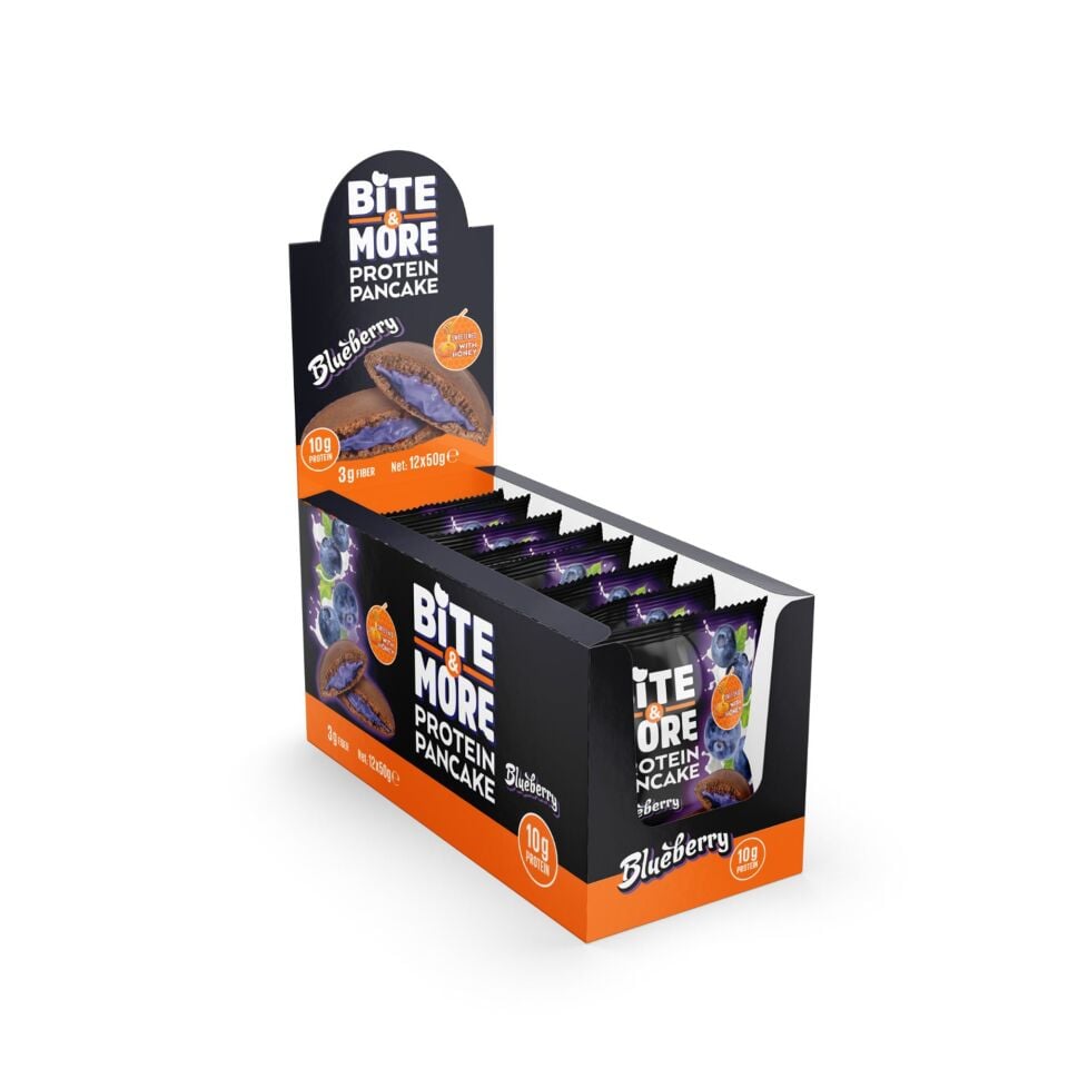 Yaban Mersinli Kakaolu Protein Pankek (50g x12 Adet)