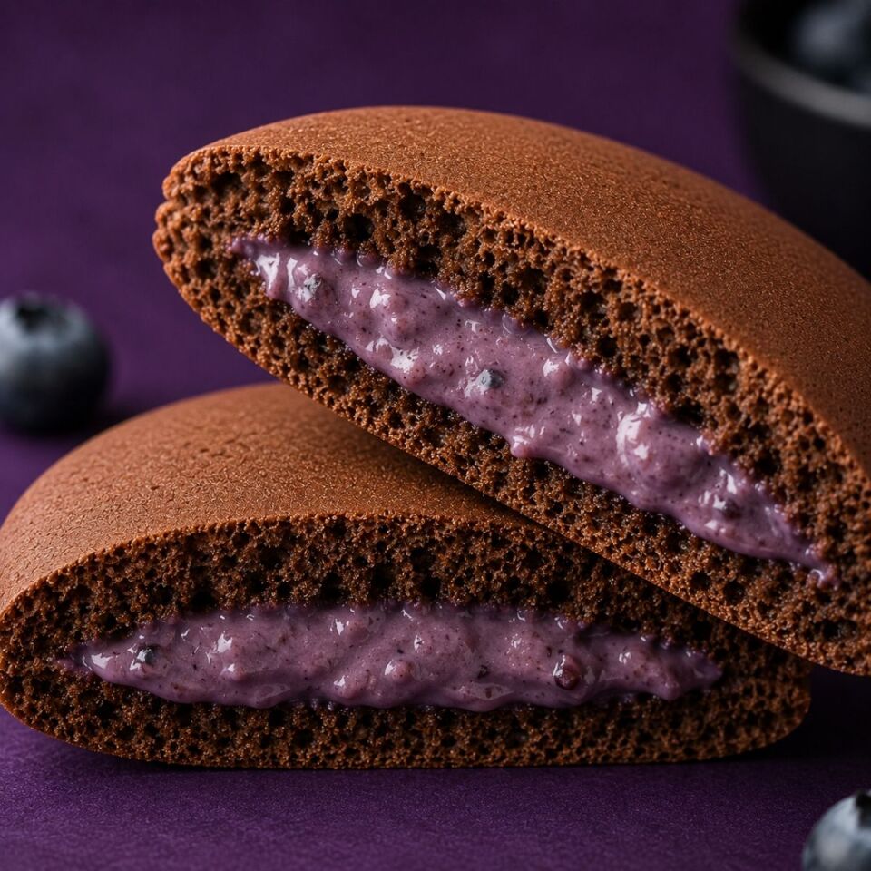 Yaban Mersinli Kakaolu Protein Pankek (50g x12 Adet)