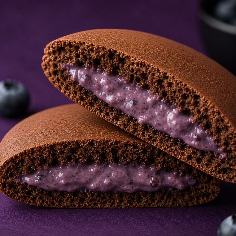 Yaban Mersinli Kakaolu Protein Pankek (50g x12 Adet)