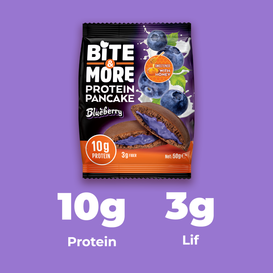 Yaban Mersinli Kakaolu Protein Pankek (50g x12 Adet)