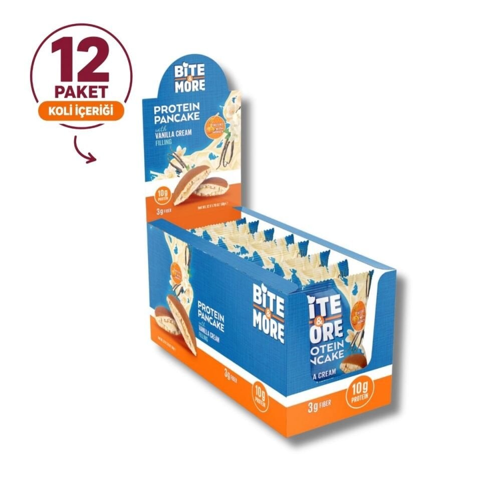Vanilyalı Protein Pankek (50g x12 Adet)