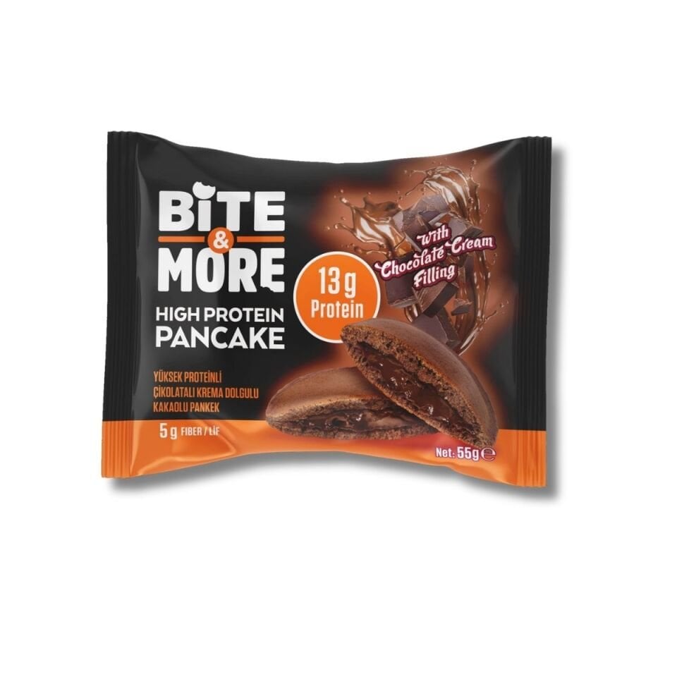 Çift Çikolatalı Kakaolu Protein Pankek (55g x12 Adet)