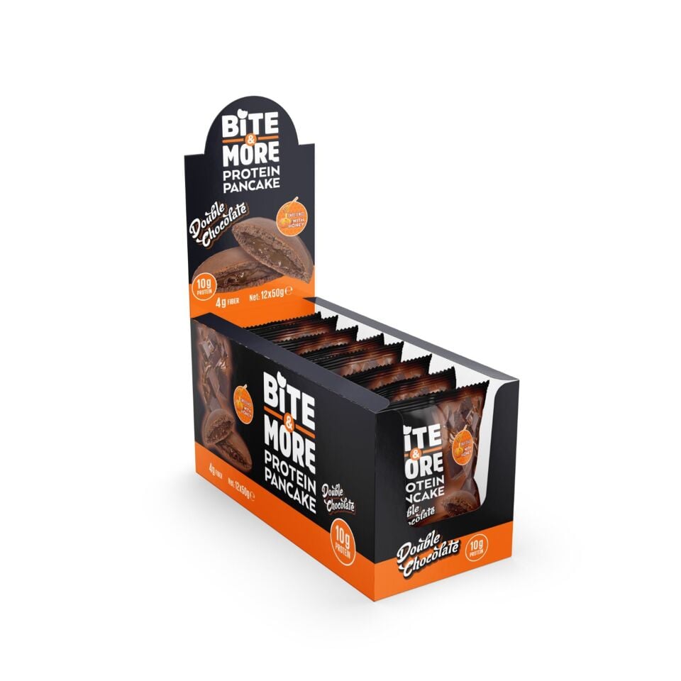 Çift Çikolatalı Kakaolu Protein Pankek (50g x12 Adet)