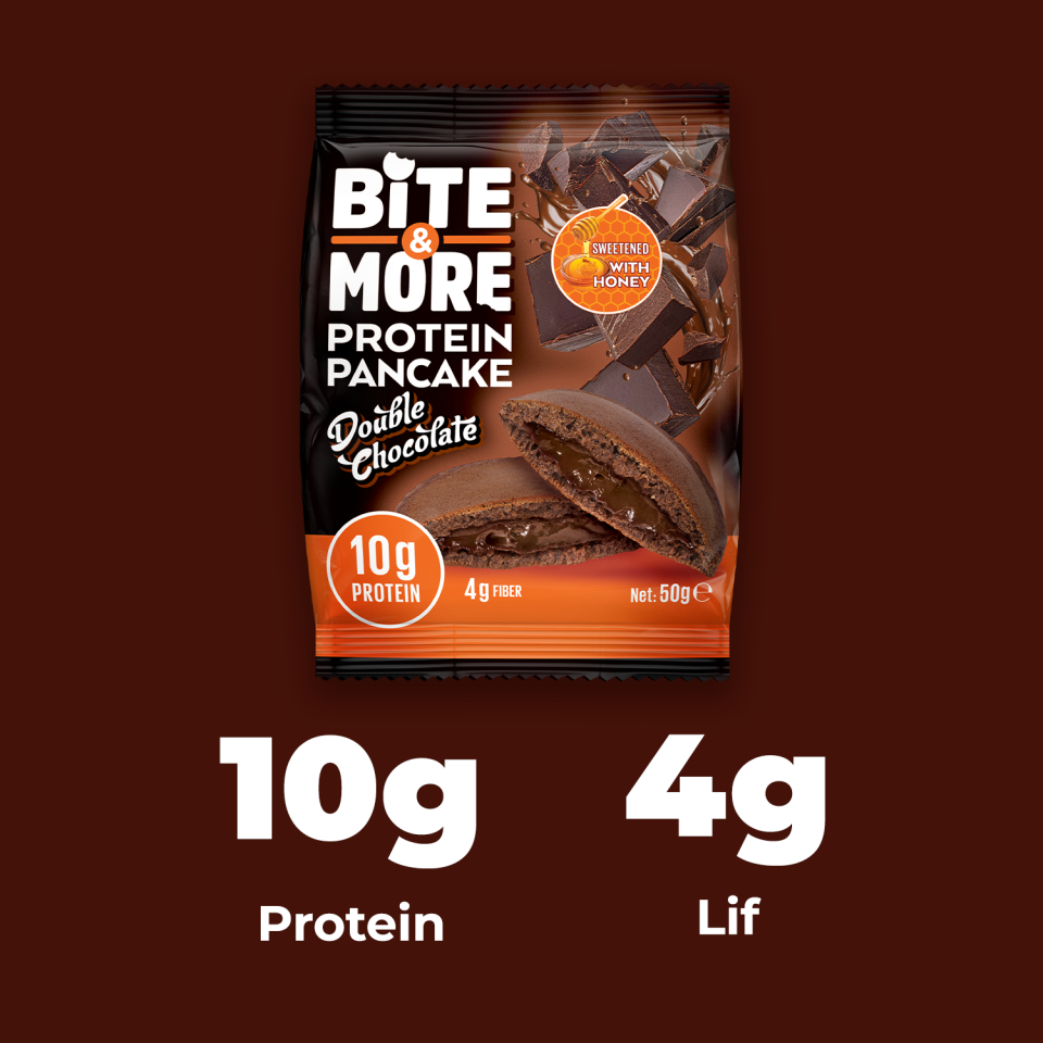 Çift Çikolatalı Kakaolu Protein Pankek (50g x12 Adet)