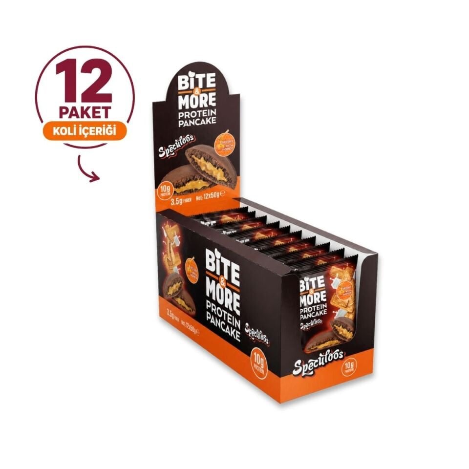 Speculoos Kakaolu Protein Pankek (50g x 12 Adet)
