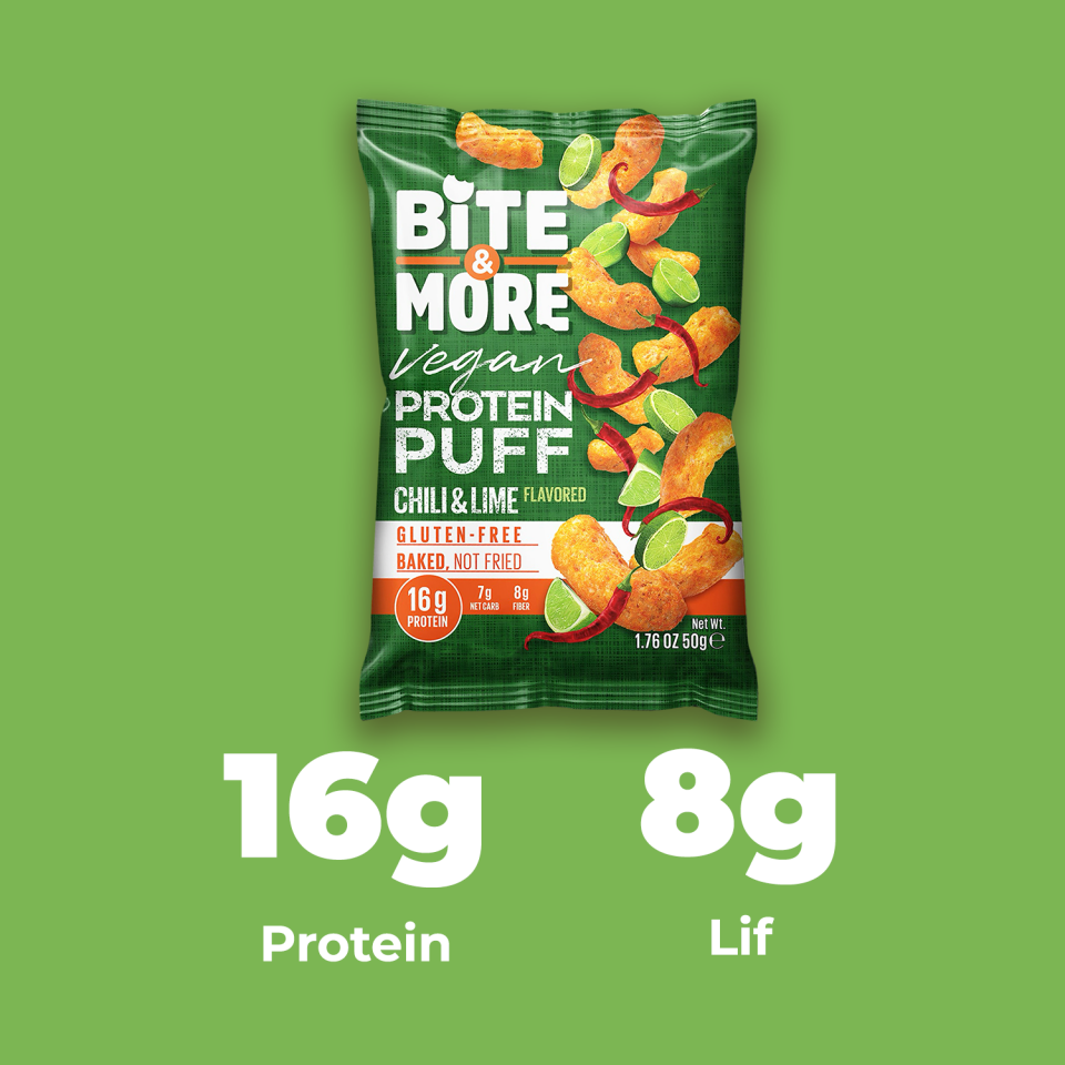 Acı Biber ve Limonlu Vegan Protein Puff (50g)