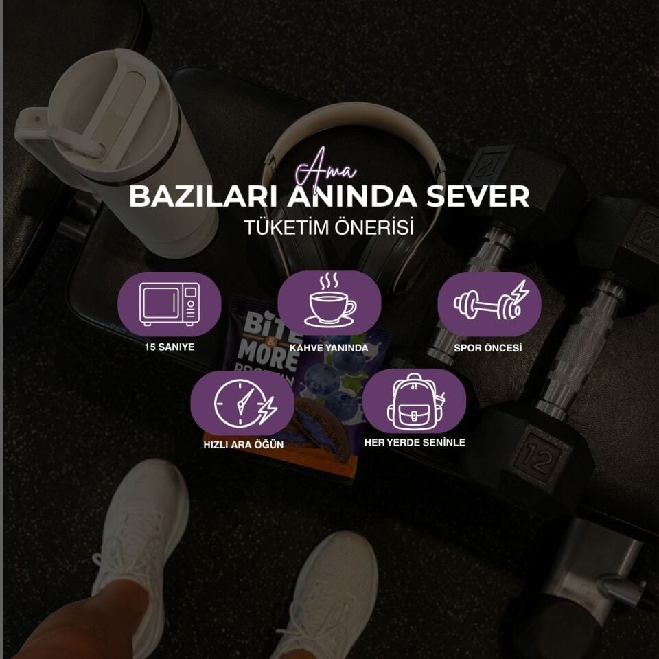 Yaban Mersinli Kakaolu Protein Pankek (50g)