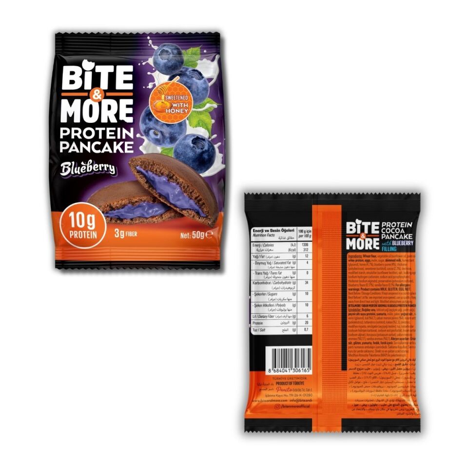 Yaban Mersinli Kakaolu Protein Pankek (50g)