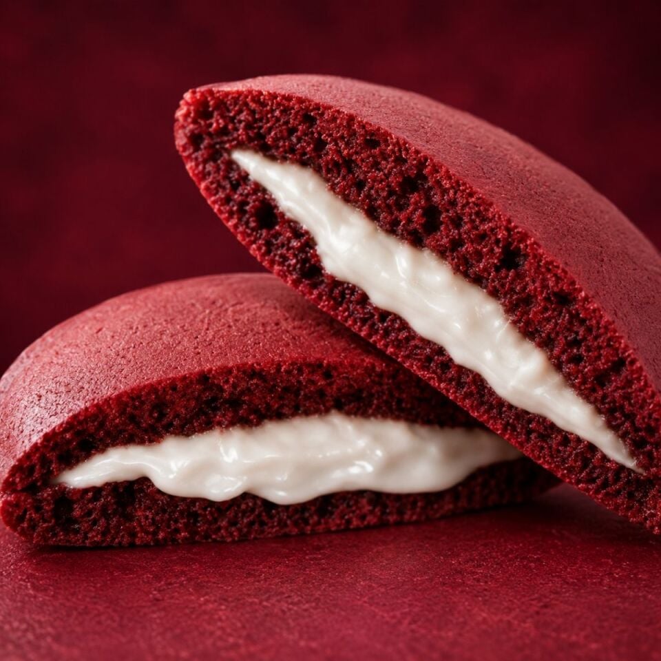 Red Velvet Beyaz Çikolatalı Protein Pankek (50g)