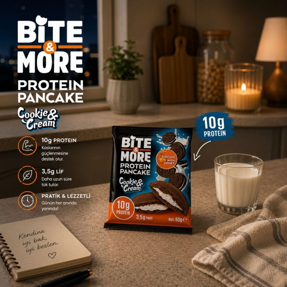 Kurabiye Kremalı Kakaolu Protein Pankek (50g)