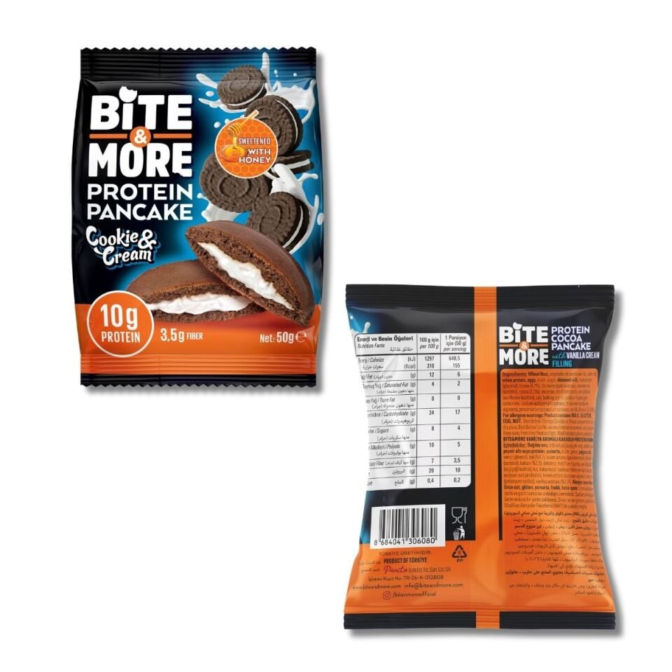 Kurabiye Kremalı Kakaolu Protein Pankek (50g)