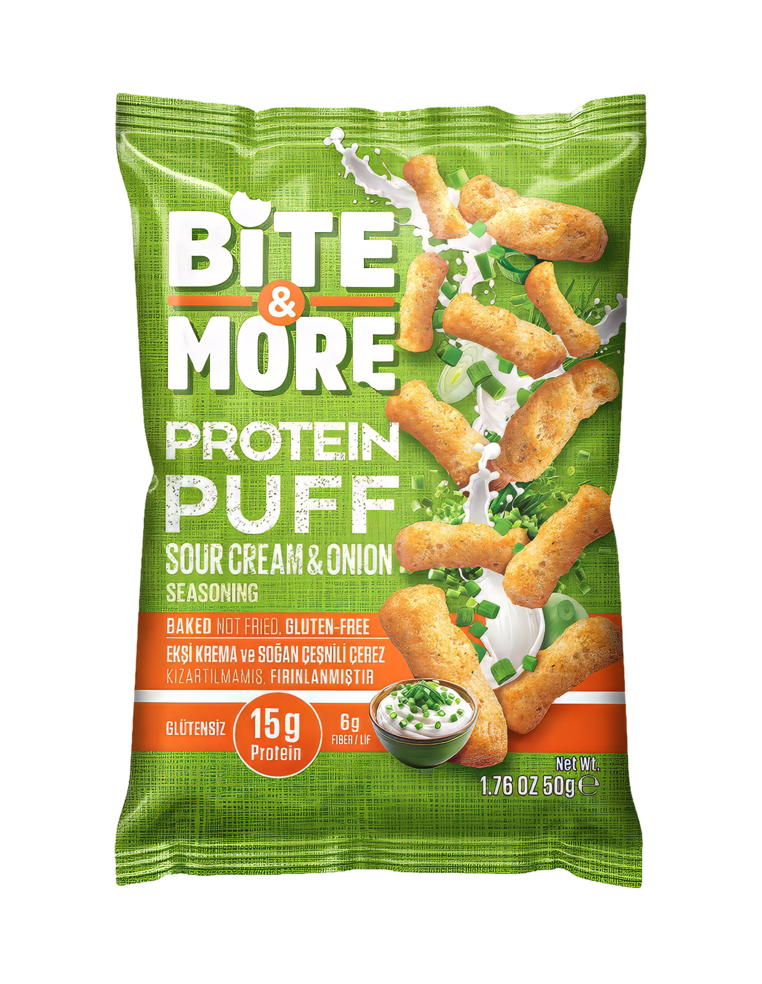 Ekşi Krema & Soğanlı Vegan Protein Puff (50g)
