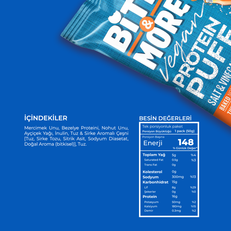 Vegan Protein Puff 5'li Tanışma Paketi (50g x 5 Adet)