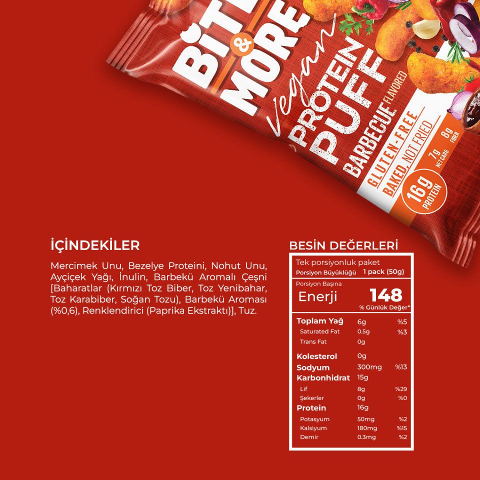 Vegan Protein Puff 10'lu Tanışma Paketi (50G x 10 Adet)