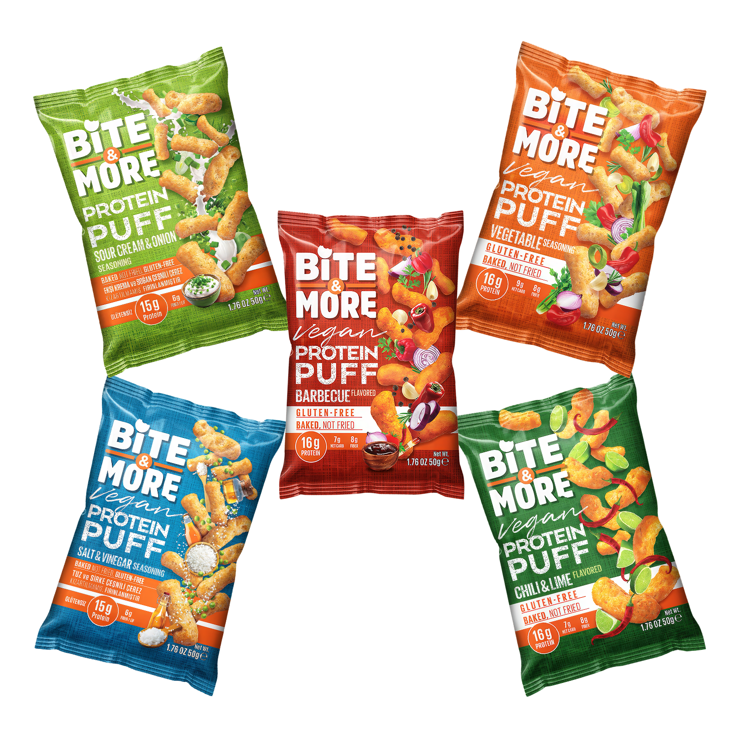Protein Puff 10'lu Tanışma Paketi (50G x 10 Adet)
