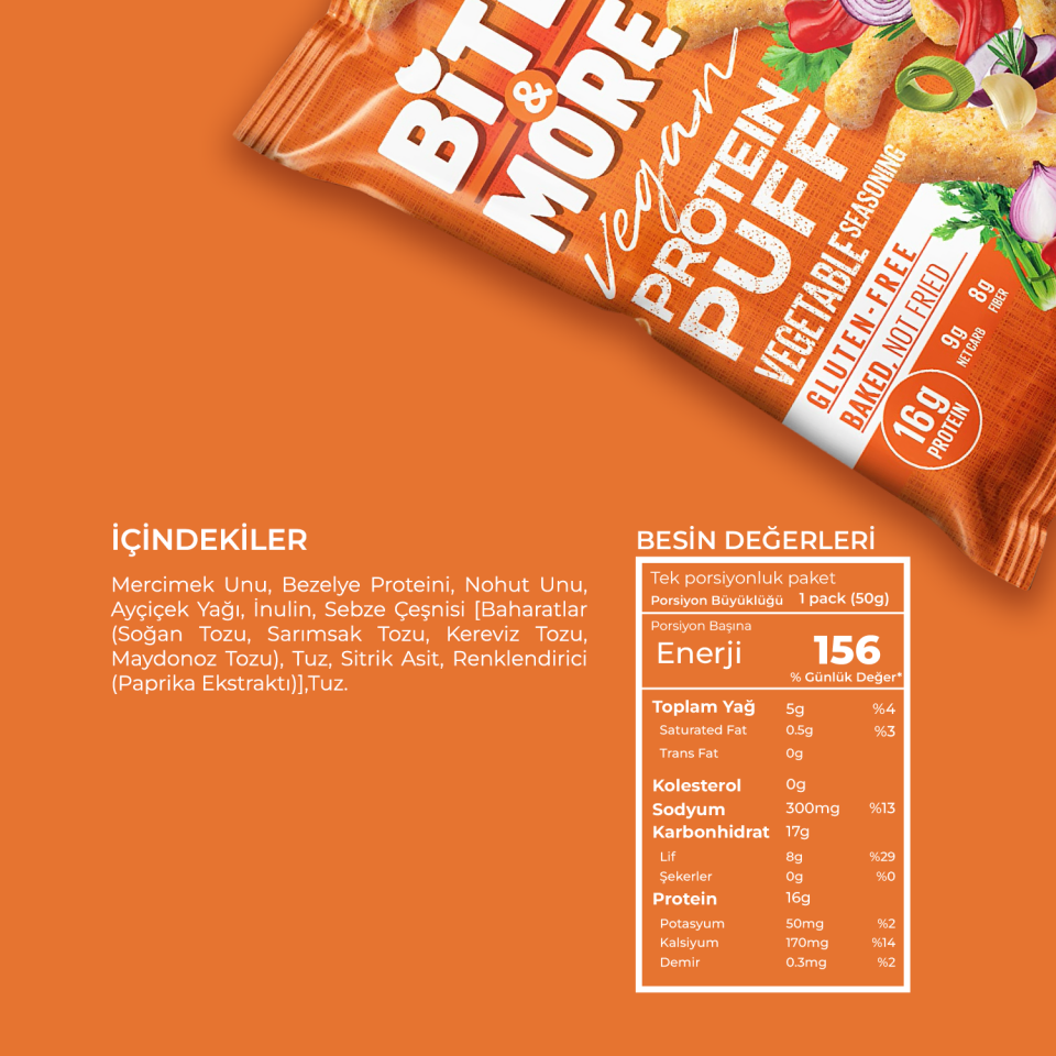 Protein Puff 10'lu Tanışma Paketi (50G x 10 Adet)