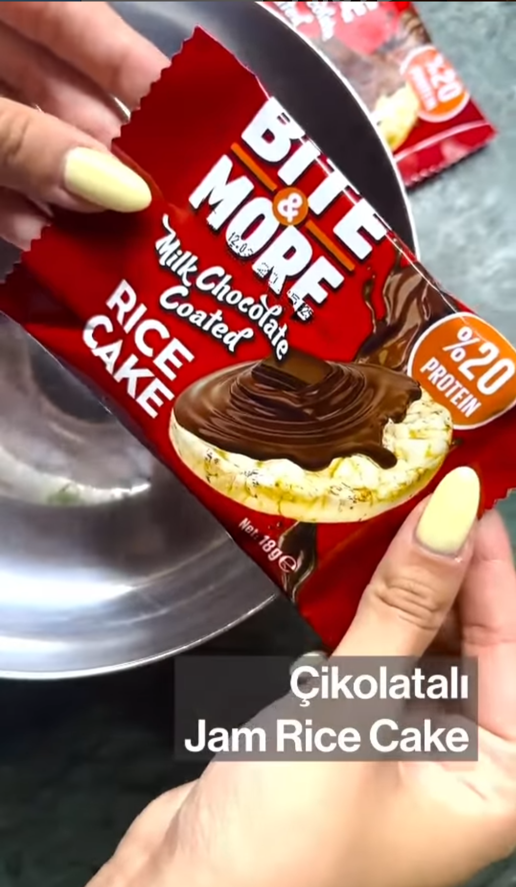 Çikolatalı Jam Rice Cake!